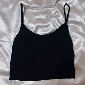 Brandy Melville Ribbed Black Tank